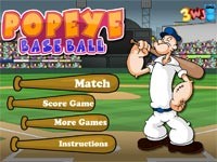 Popeye Baseball: Braccio Di Ferro Gioca A Baseball